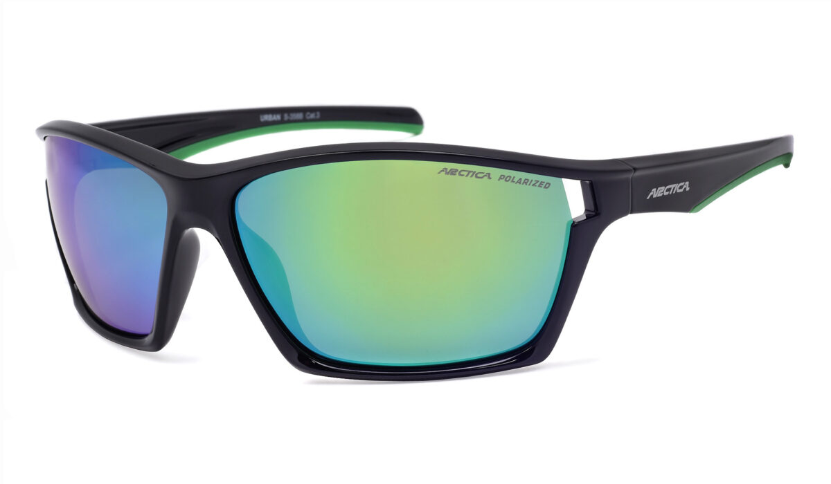 Sportowe okulary Arctica S-358B z polaryzacją i lustrzaną powłoką